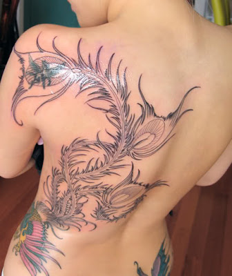 phoenix tattoo back tattoo-sexy girls 