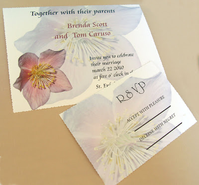 Delicate flower unique Wedding Invitation Suites
