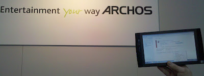 at CeBIT but Archos 9 is..