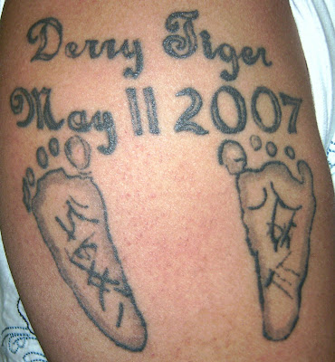 However, he offered up this piece on his right bicep instead:
