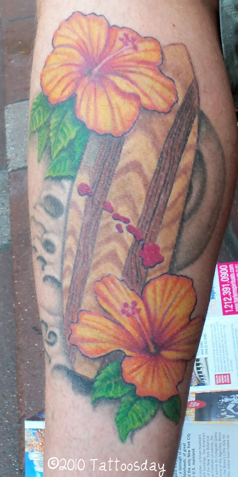 Tattoosday A Tattoo Blog Hawai I And Germany Meet Halfway In Manhattan