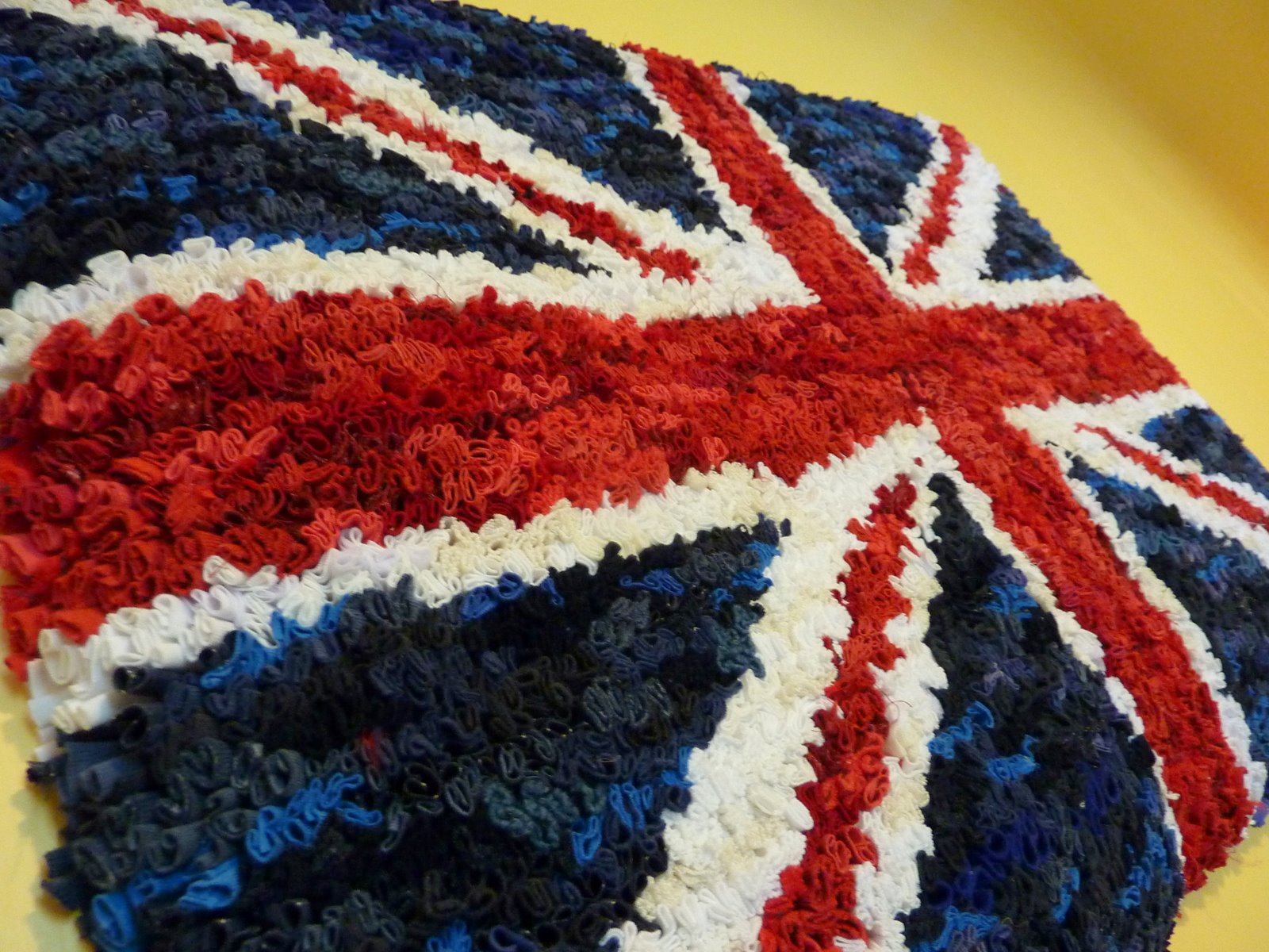 Fire Horse Textiles Austerity Britain 7 Rag Rug Wall Hanging