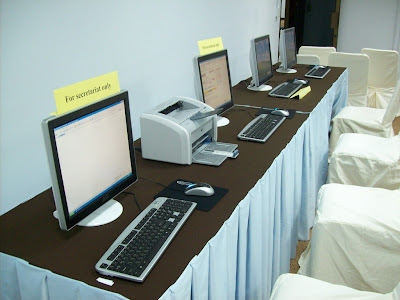 เช่าcomputer จำนวน 4 เครื่อง และ printer laser จำนวน 2 เครื่อง ติดตั้งที่โรงแรมอิมพีเรียลควีนส์ปาร์ค