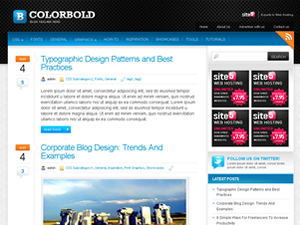 Colorbold Blogger Template