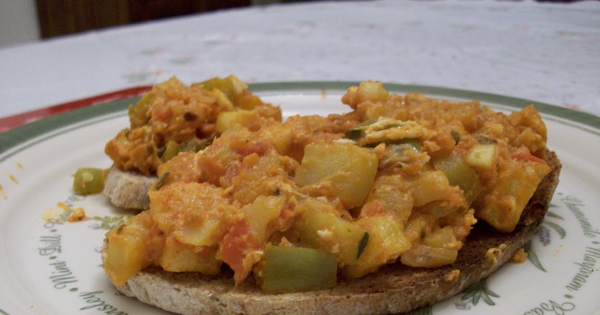 La cocina del ovillo enredado: Pisto (con patata)