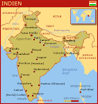 Kort over Indien