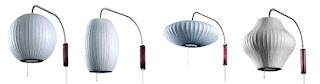 George Nelson Swing Arm Pendants