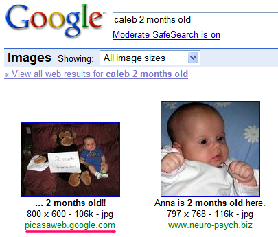 google images search api. That means the public photos from Google's image hosting service will 