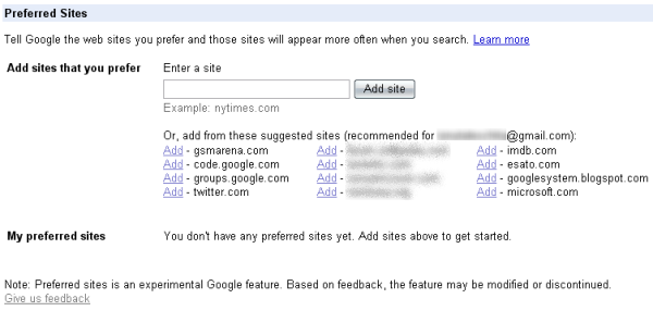 Google Preferred Sites 2