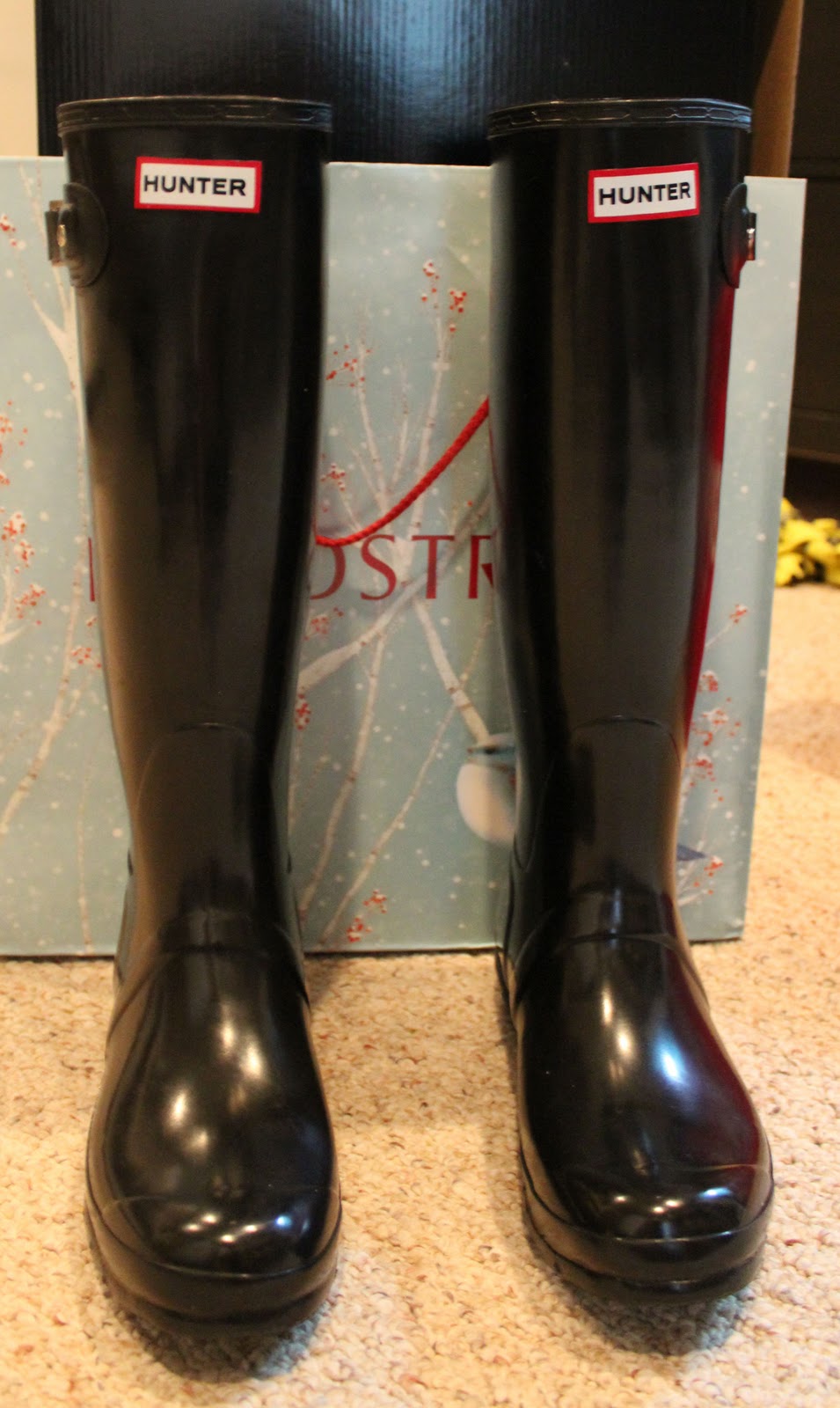 Veronika's Blushing Weekend Shopping Hunter Boots, Nordstrom Rack