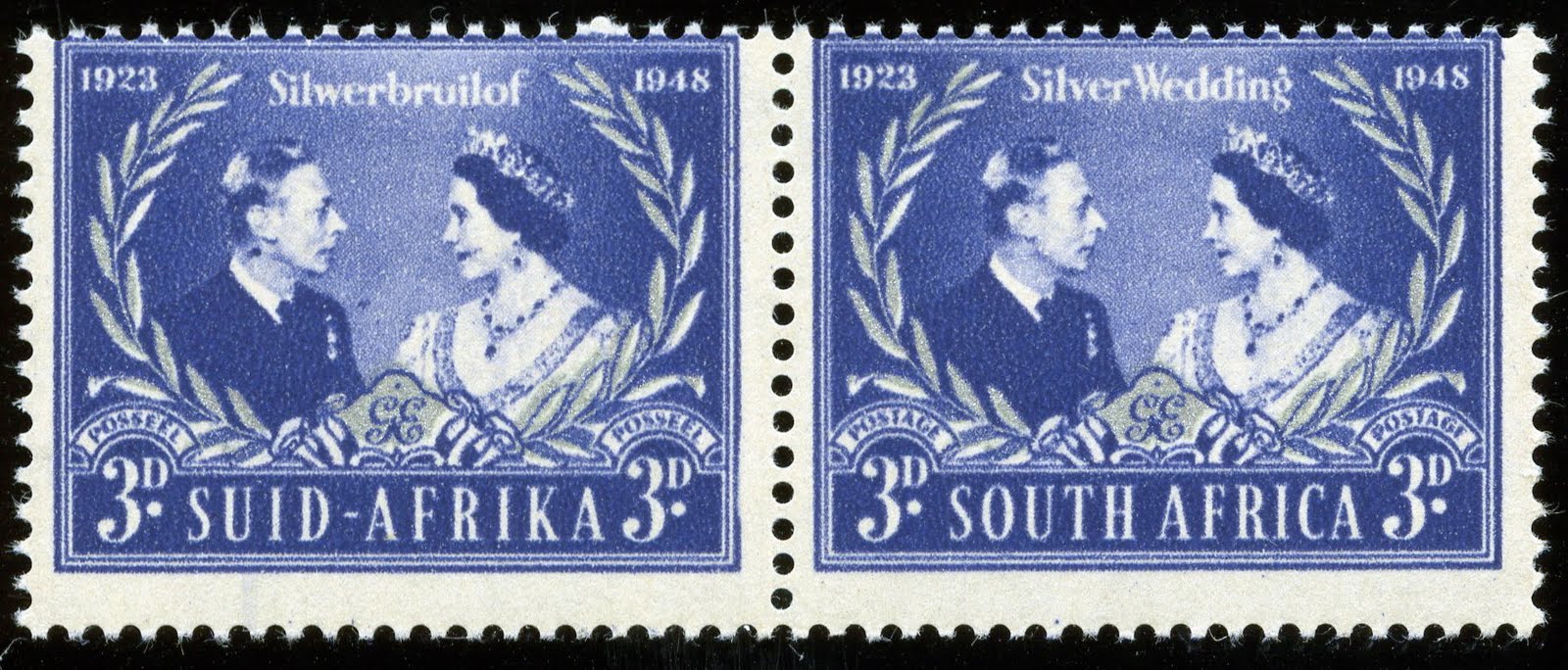 King VI Postage Stamps South Africa 1948 (26 April) Royal