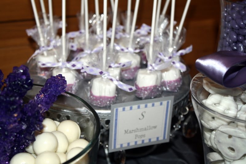 Enchanted Expectations Purple and Silver Bridal Shower