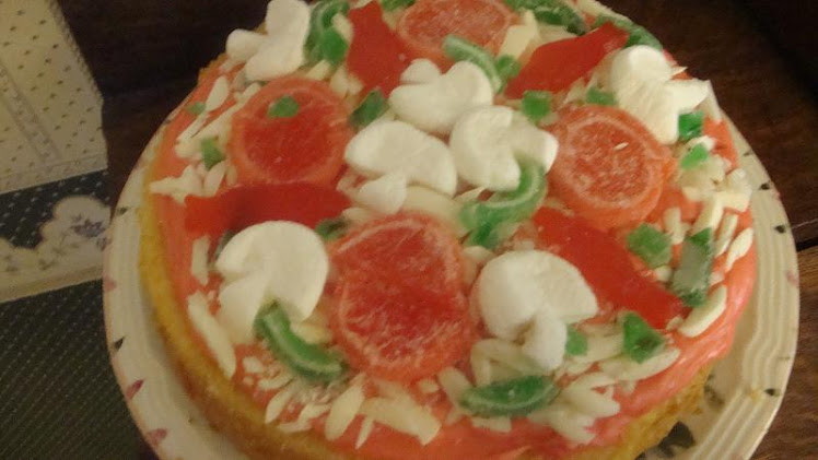 Birthday Cake Pizza-a Deep-Dish Pizza
