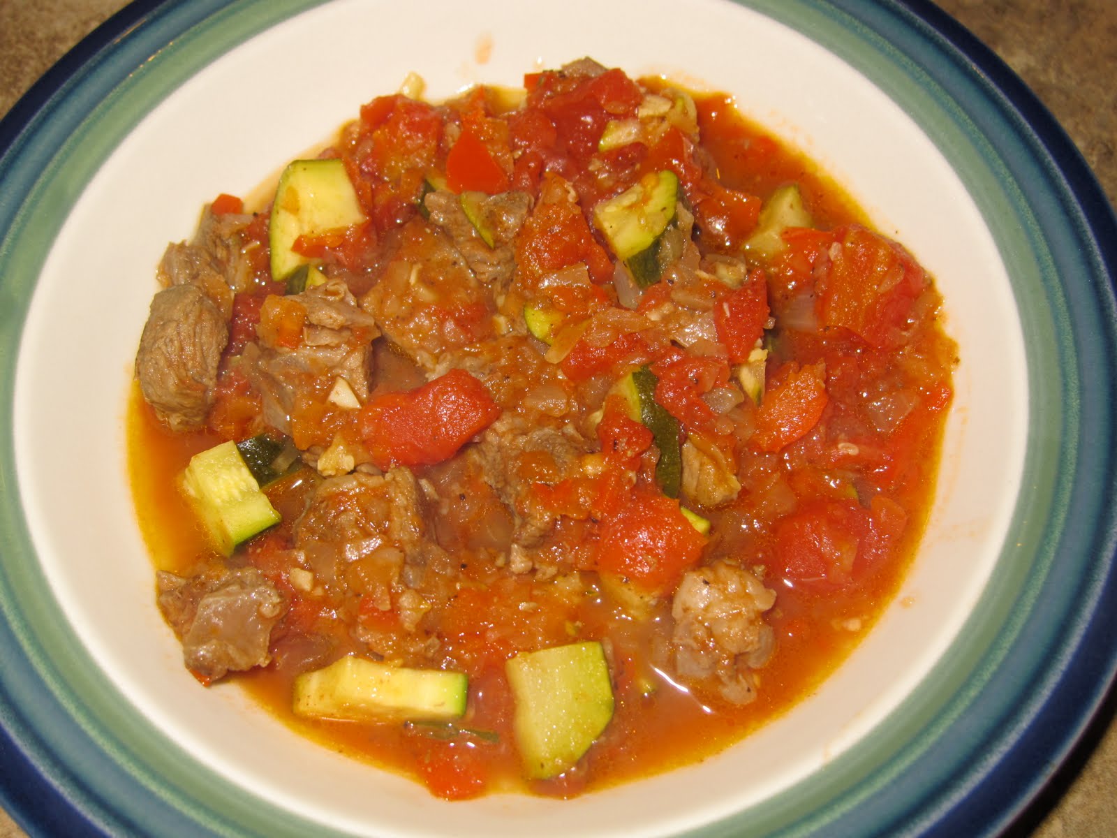 Marlena's Menu Beef and Zucchini Stew