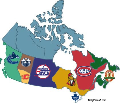 La rpartition du Canada finalement expliquer en image Canada+Team+Map