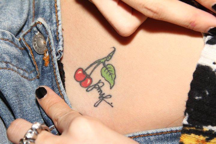 My Wild Cherries and Poison Ivy Tattoo. (Shot by Db Malla)