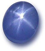 Blue Star Sapphire (Cabuchon shape)
