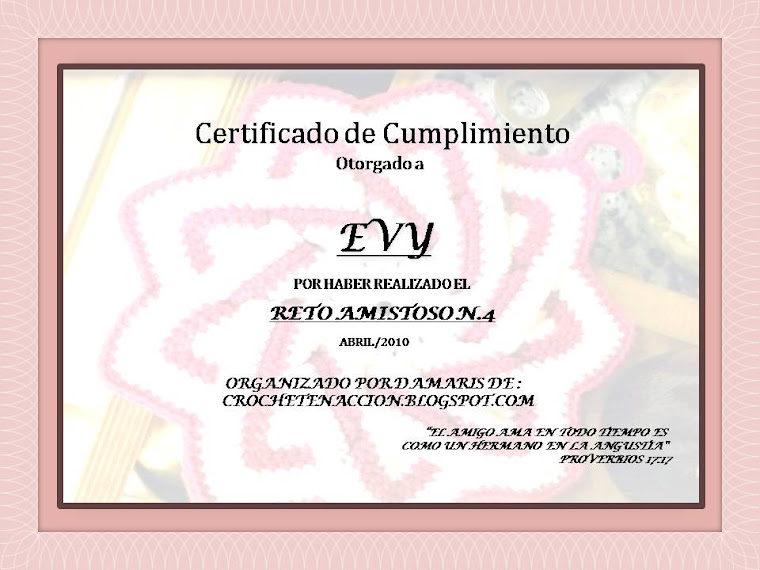 Certificado Reto Amistoso Nº 4