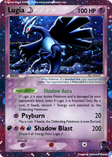 Shadow Lugia Pokemon Card
