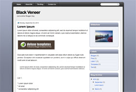 Black Veneer - blogger template
