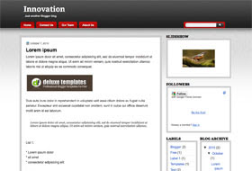 Innovation - blogger template