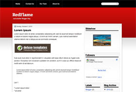 RedFlame - blogger template
