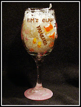 Handpainted Wine Glass