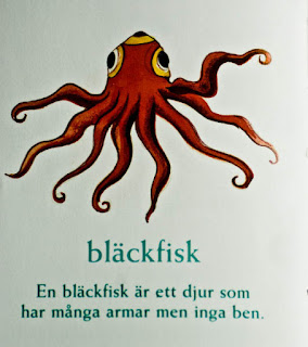 swedish svenska ord en bläckfisk
