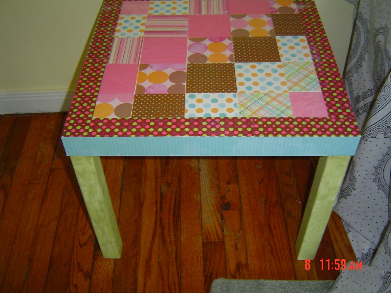 Judy's Fabric Addiction Another Decoupage Table