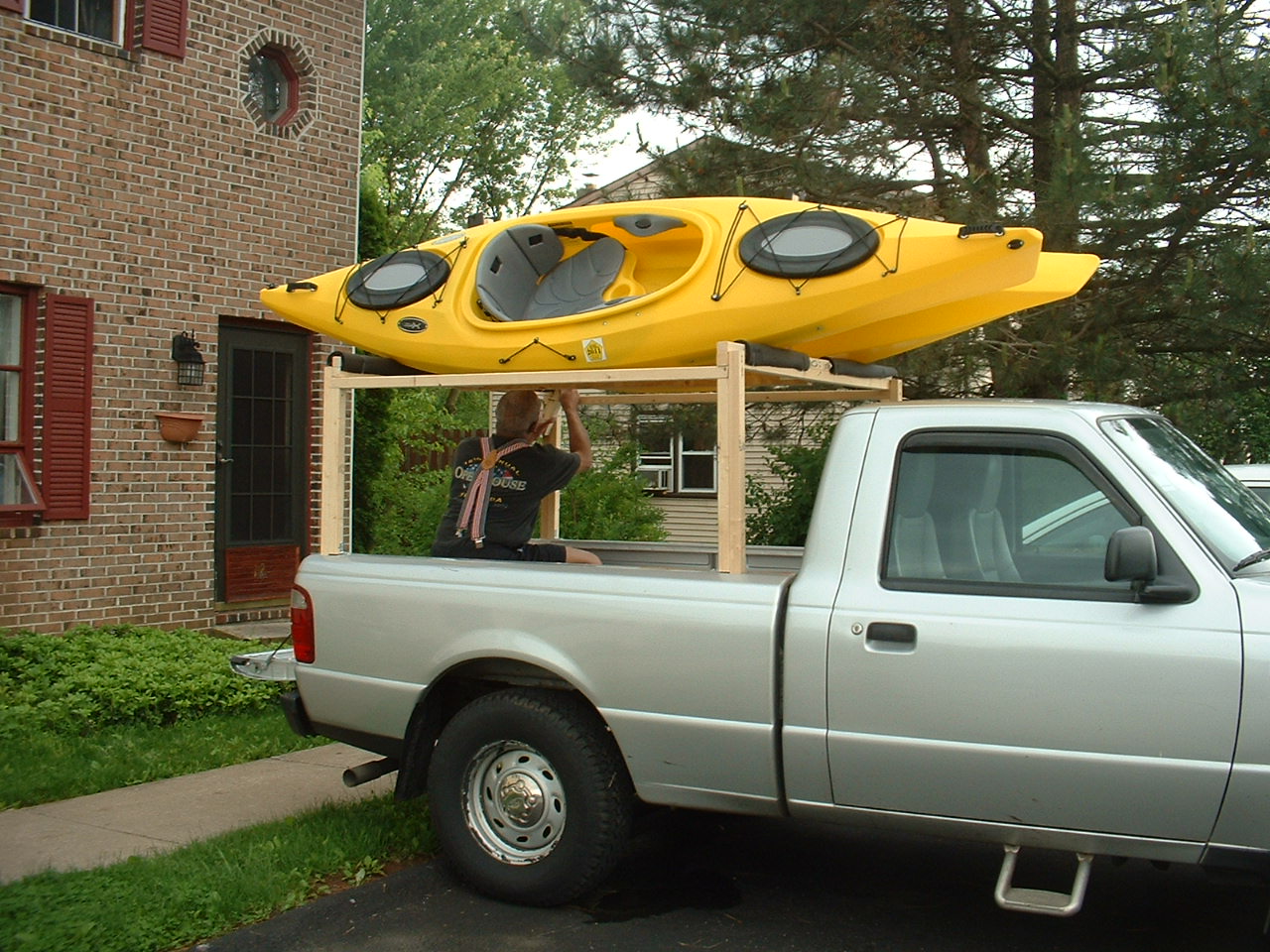 MadKayaker Home made boat racks