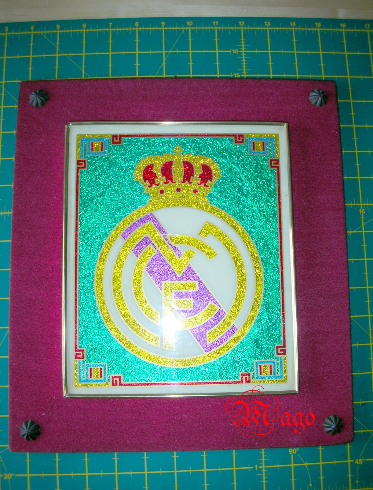 Manos a la obra Restauración de cuadro del Real Madrid