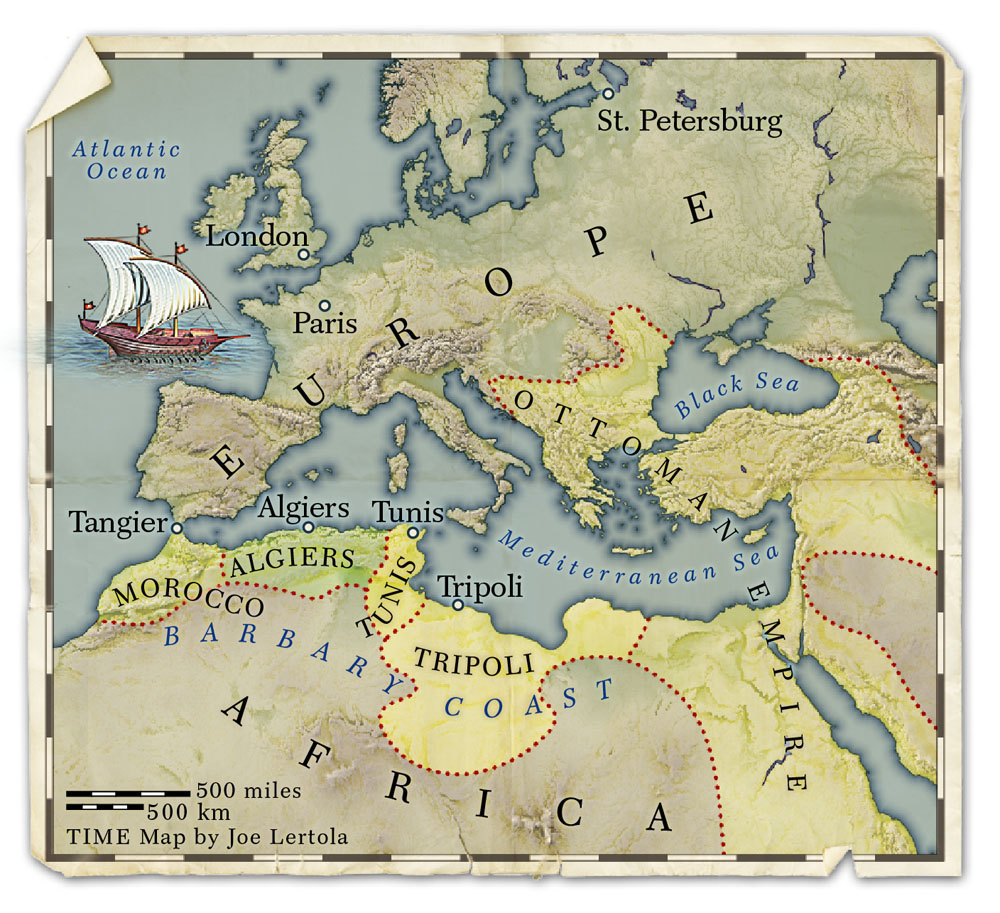 of the Barbary pirates.