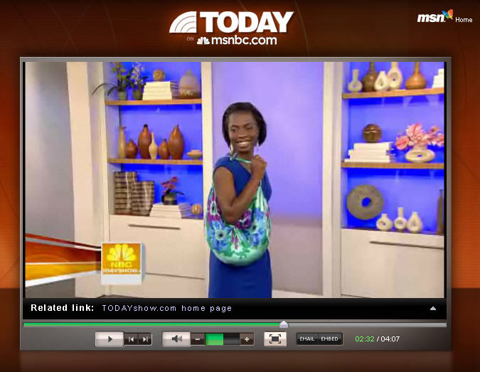 Kameko on the Today Show! today show logo 2009. Kameko on the Today Show!