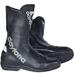 Leather motorcycle boots