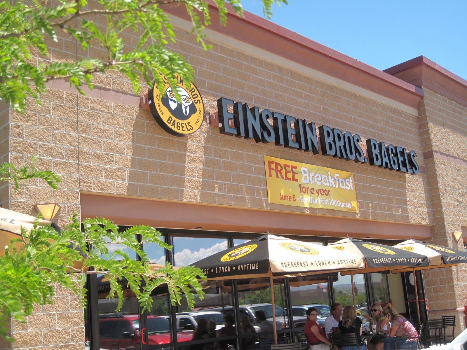 bigblueglobe Einsten Bros. Bagels Opens