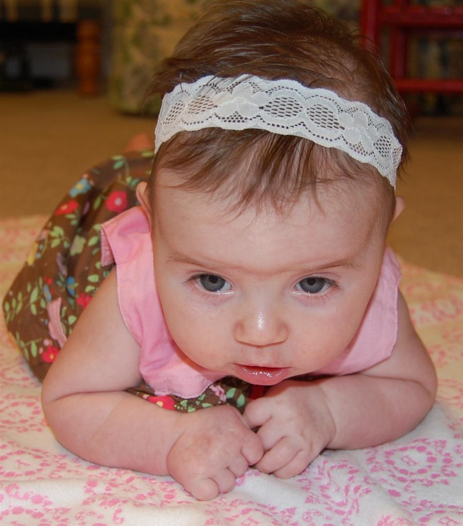 Flowers Family of Five. Happiest Baby on the Block