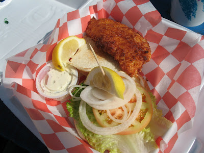fish sandwich at the lockspot cafe, ballard, seattle