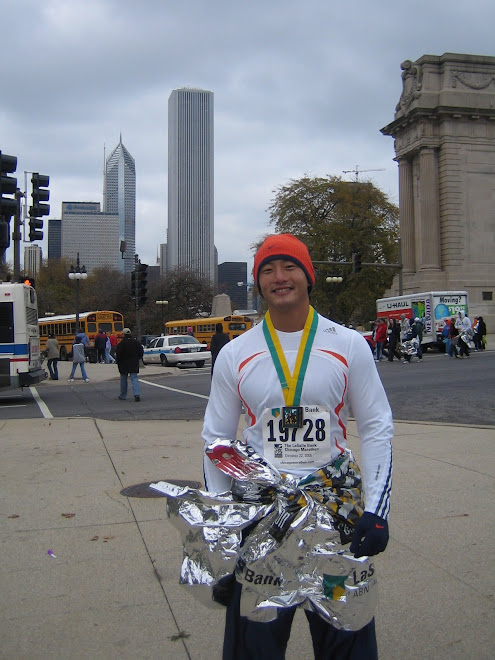 Jeff finished the Chicago Marathon