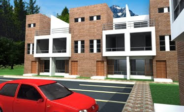 Render Exterior de Conjunto Habitacional