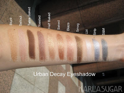 Urban Decay eyeshadow: Blunt, Sellout, Twice Baked, Toasted, Half ...
