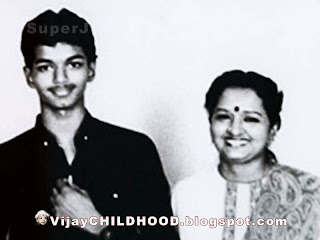 kollywood Tamil super actor vijay with his mom