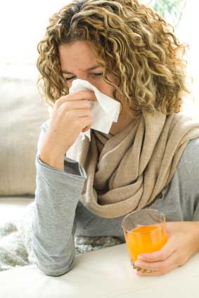 Having a sinus infection that