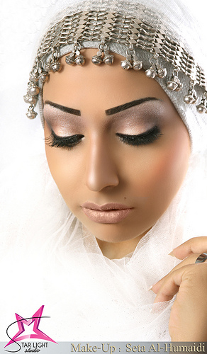 indian bridal eye makeup. Purple Color Arabic Eye Makeup