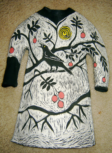 Blackbird in a Cherry Tree Dress