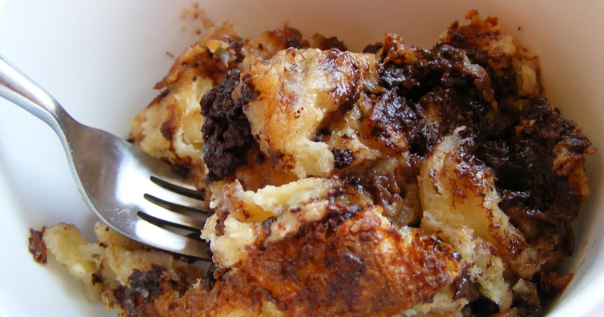 The Virtual Goody Plate Chocolate Croissant Bread Pudding