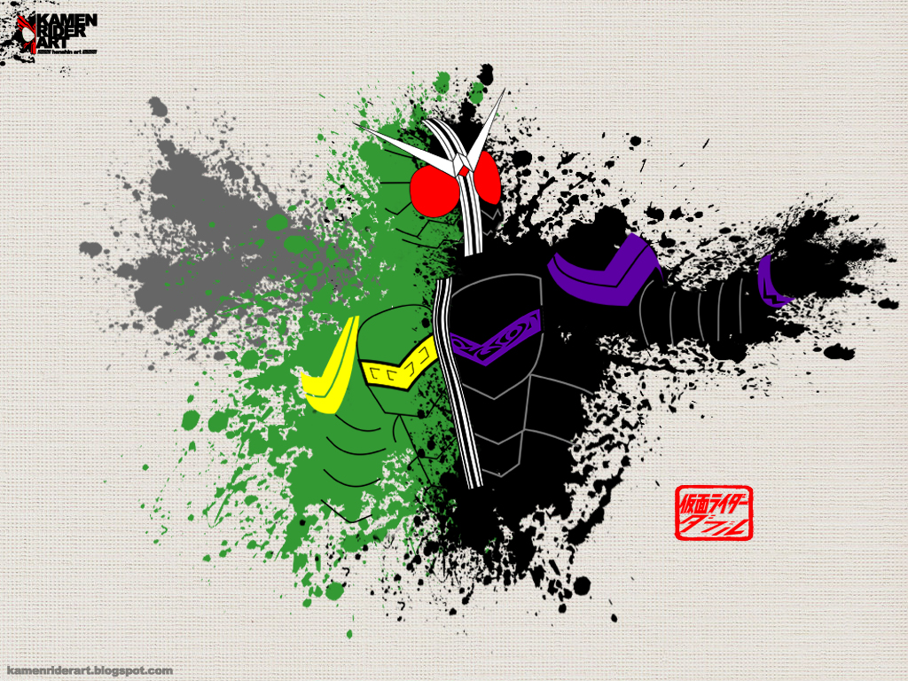 kamen rider art: Kamen rider W Wallpaper