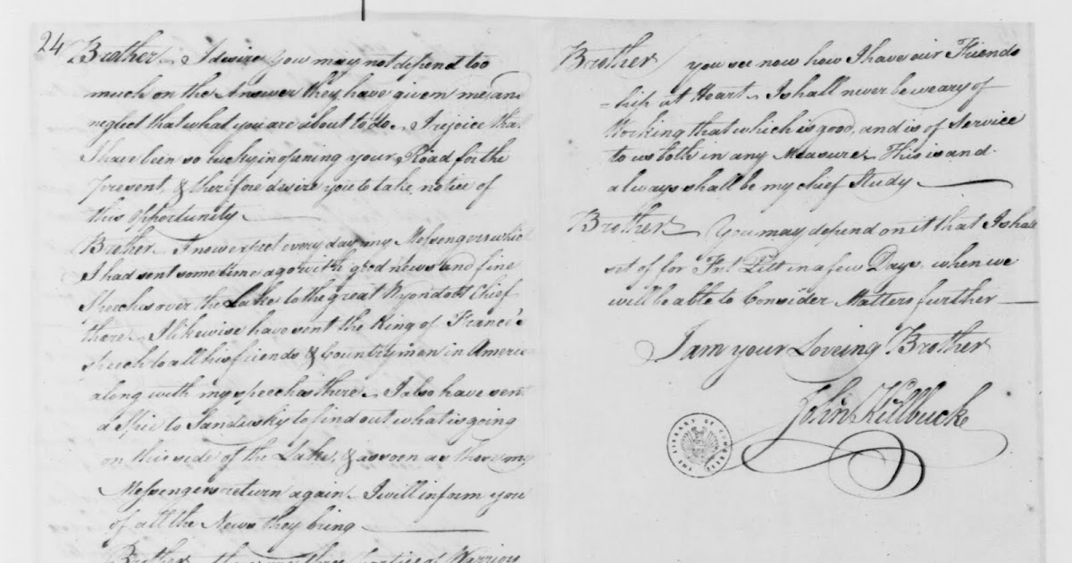 treatyofbrokenpromises John Killbuck to Lachlan McIntosh, March 13