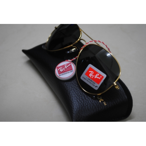 New RayBan Aviator 3025 Gold ray ban aviators 3025 black. New RayBan Aviator 3025 Gold