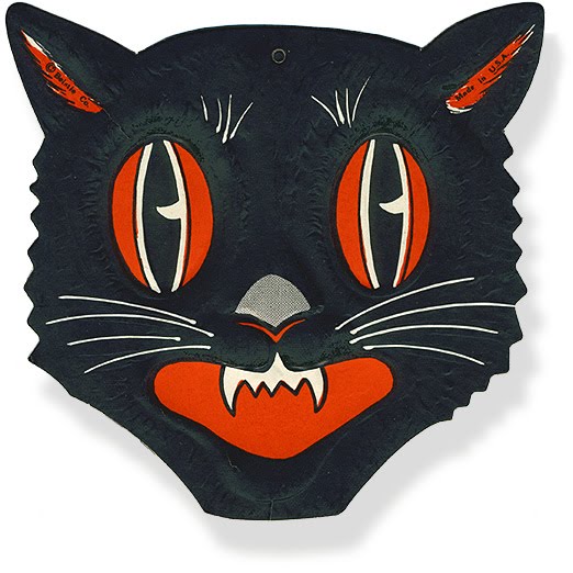 A Nostalgic Halloween Cool Vintage Cat Die Cut