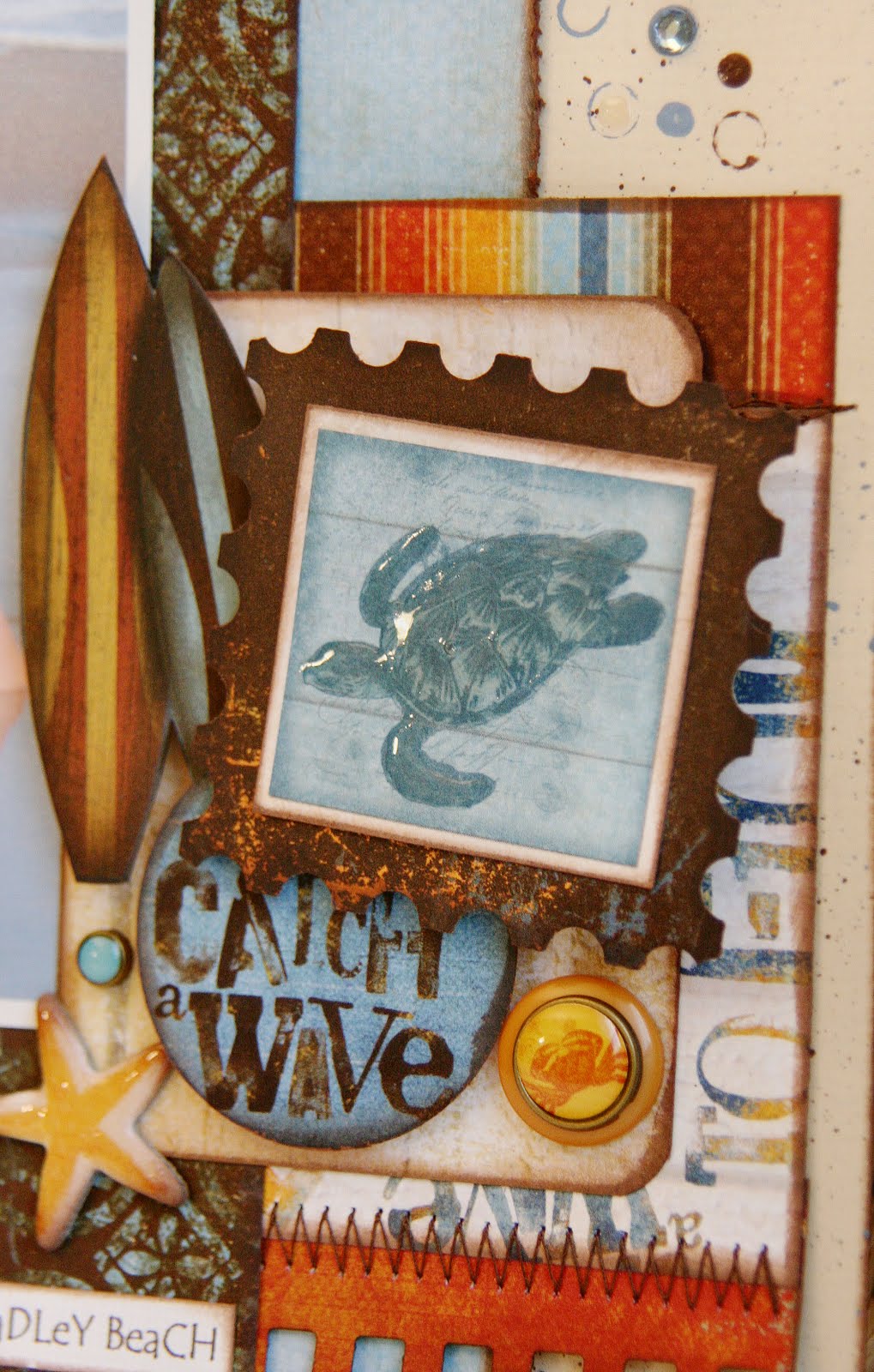 BoBunny Liquid Embossing with Bo Bunny AND a Layout Sketch...